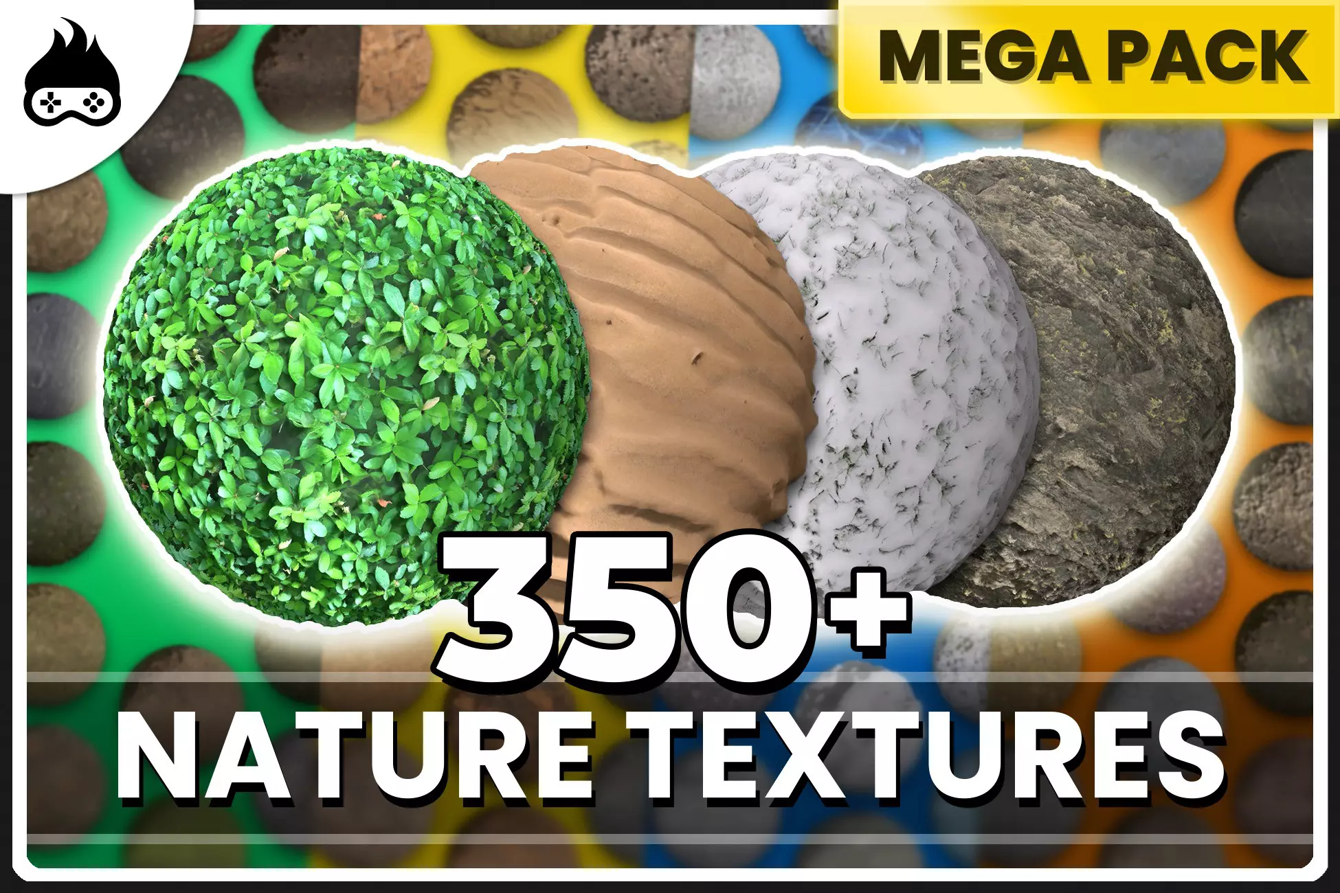 350 Realistic Nature Textures Megapack - Forest, Desert, Arctic